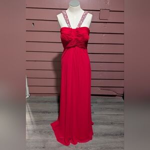 Vintage Y2K Red Evening Gown